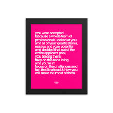 Load image into Gallery viewer, Accepted Framed Poster