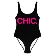 Load image into Gallery viewer, CHIC Black One-Piece Swimsuit